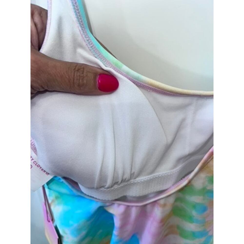 NWT Stoney Clover Lane Women's Tie-Dye One Piece Swimsuit Size Small Multicolor - Picture 6 of 7